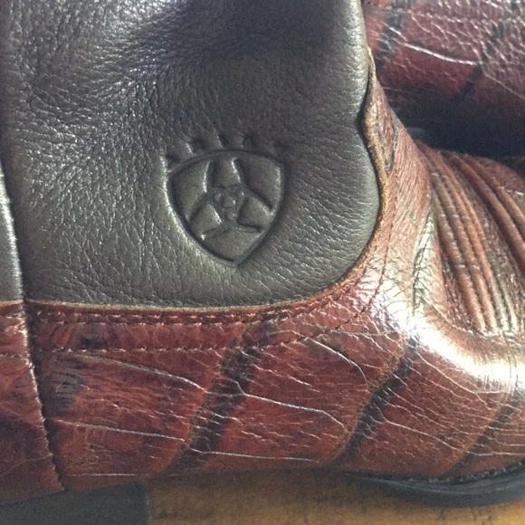 Ariat Ginger Leather Croc Embossed Slouch Boot - Picture 5 of 10